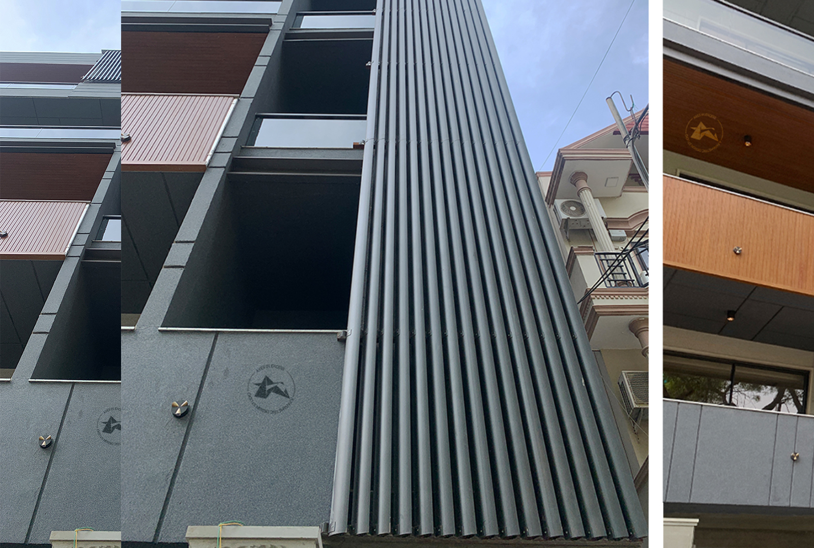 Dynamic louvers design by Axes in Excess, creating functional and visually appealing solutions.