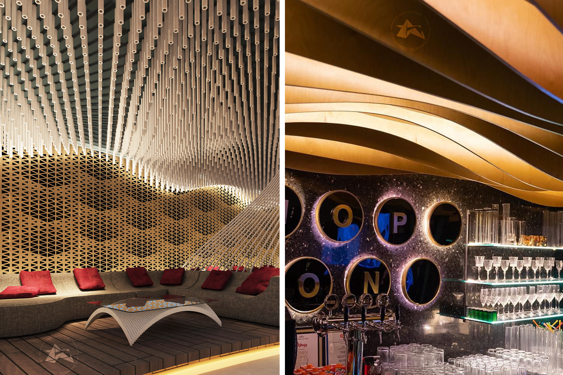 Custom parametric ceiling installation by AXES IN EXCESS