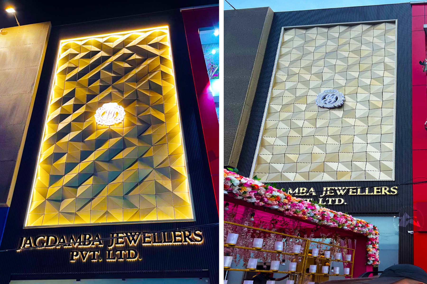 Jewellery Showrom Facade Design and execute by axes in excess, Jaipur