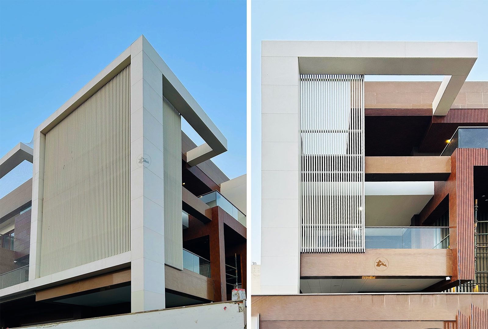 Aluminium Louvers for residence elevation