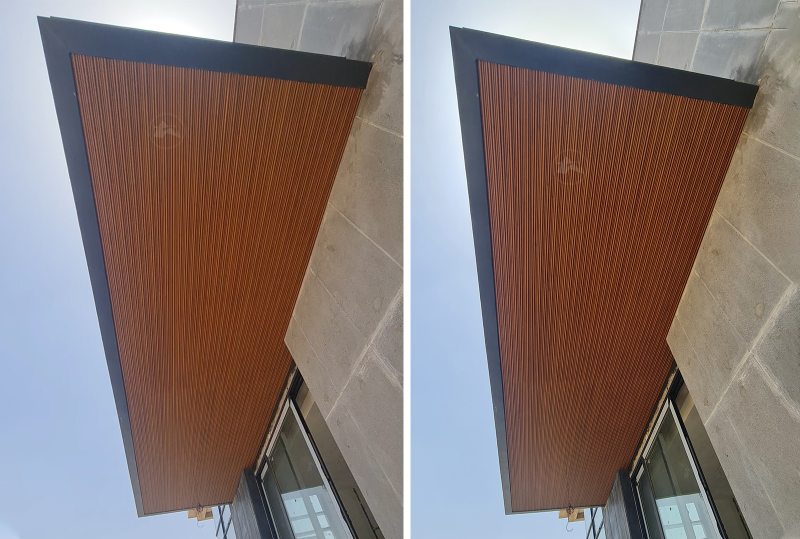 Aluminum louvres façade for corporate office ceiling | rewari | Haryana 