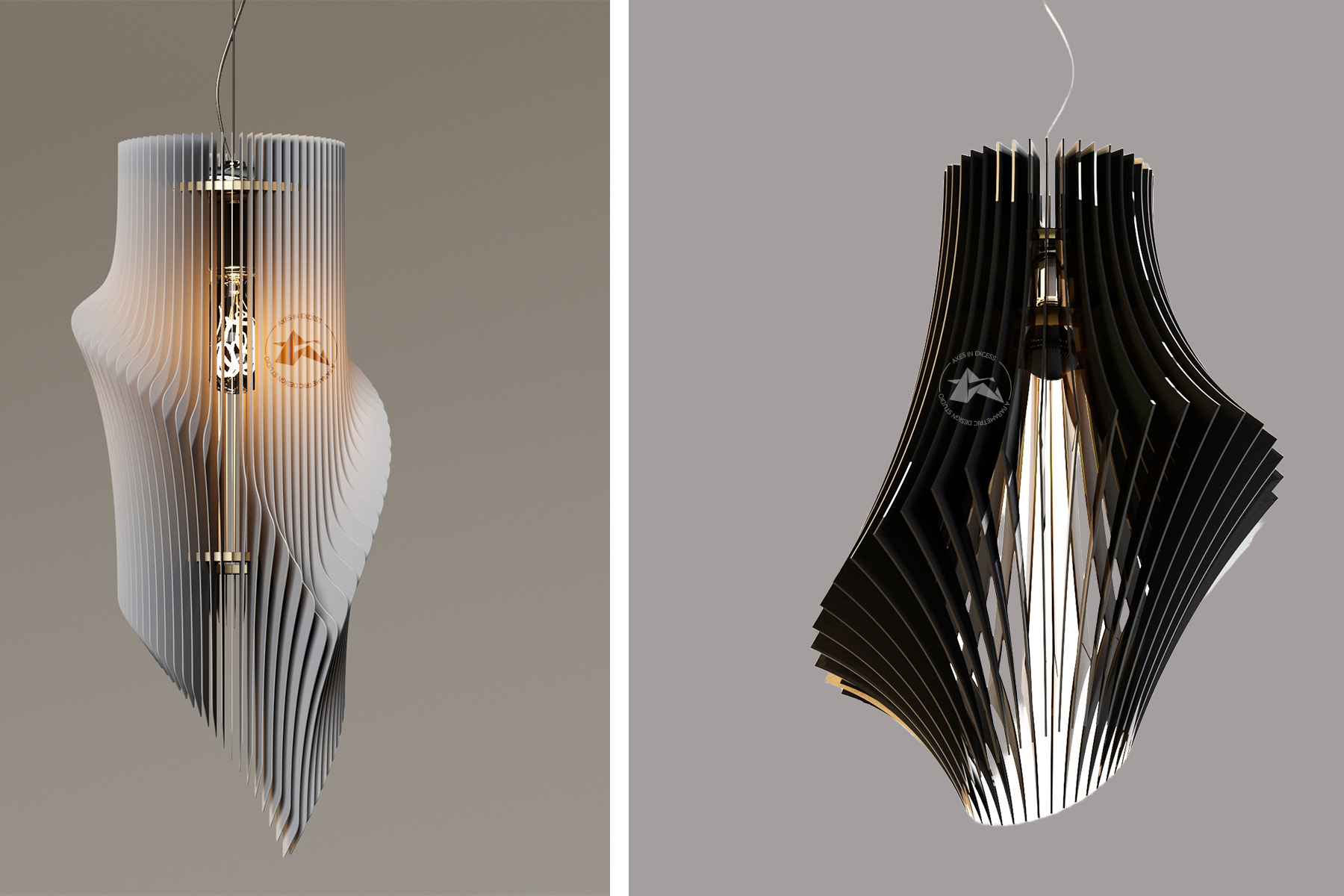 Axes in Excess parametric lighting: Precision engineering meets contemporary aesthetics.