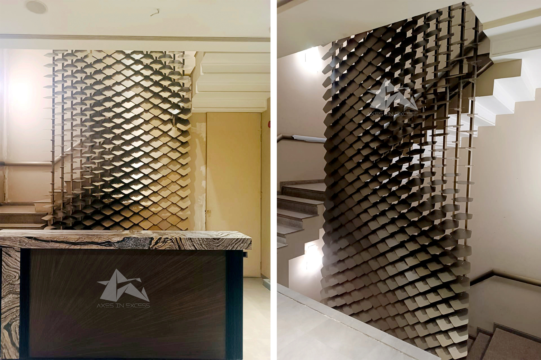 Axes in Excess custom parametric metal facades, defining excellence through bespoke design solutions