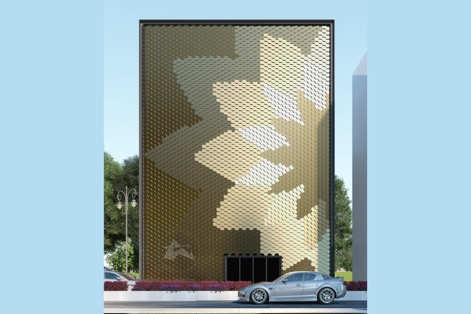 Innovative parametric metal facades by Axes in Excess, setting new design standards.