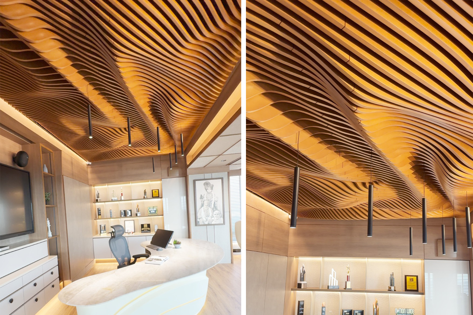 Axes in Excess: Sculpting interior spaces with innovative custom parametric ceiling design solutions