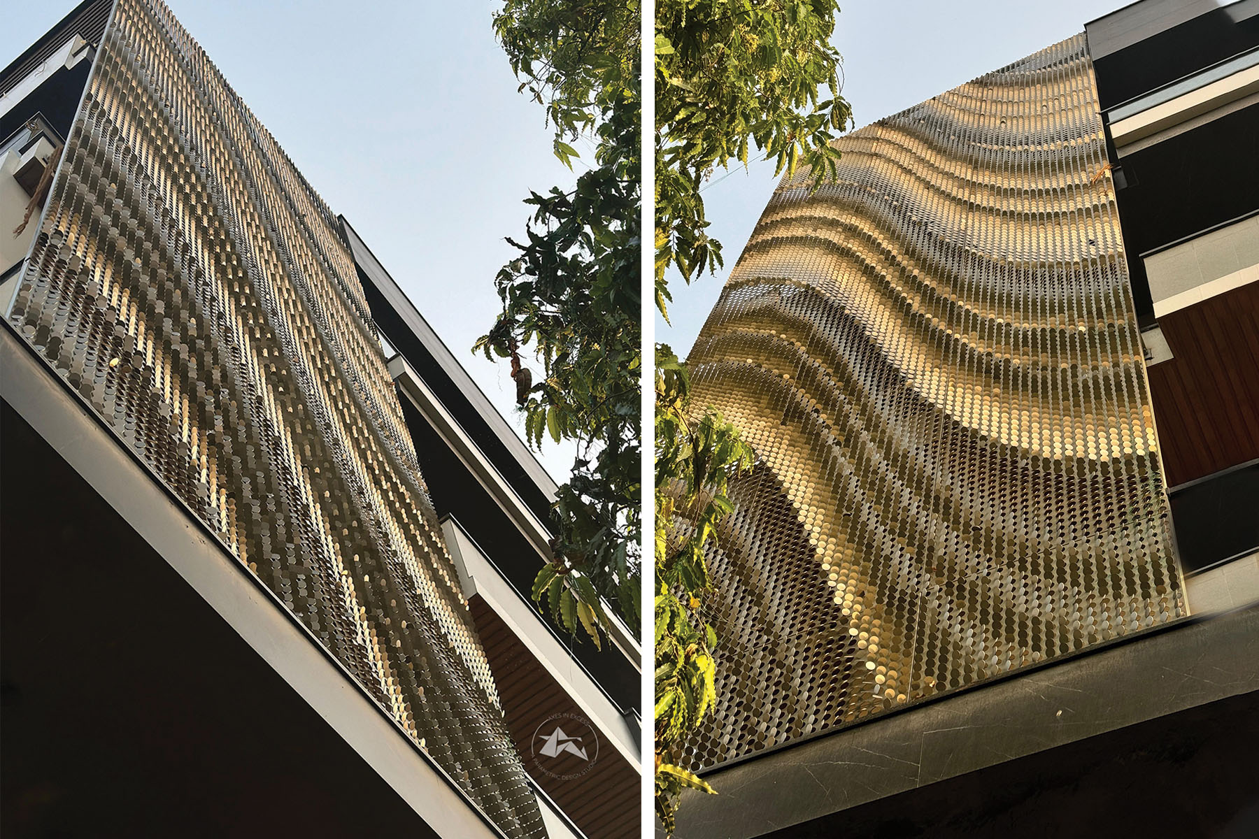 Axes in Excess custom metal facade project: Setting new standards in urban aesthetics.