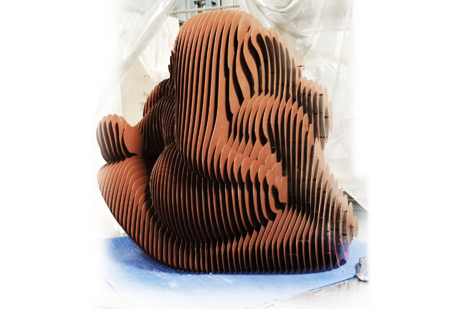 Parametric Sculpture by axes in excess